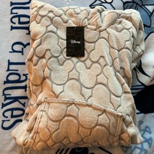 Disney light grey fleece hoodie pajamas